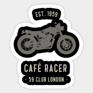 Café Racer 59 Club London 1959 Sticker